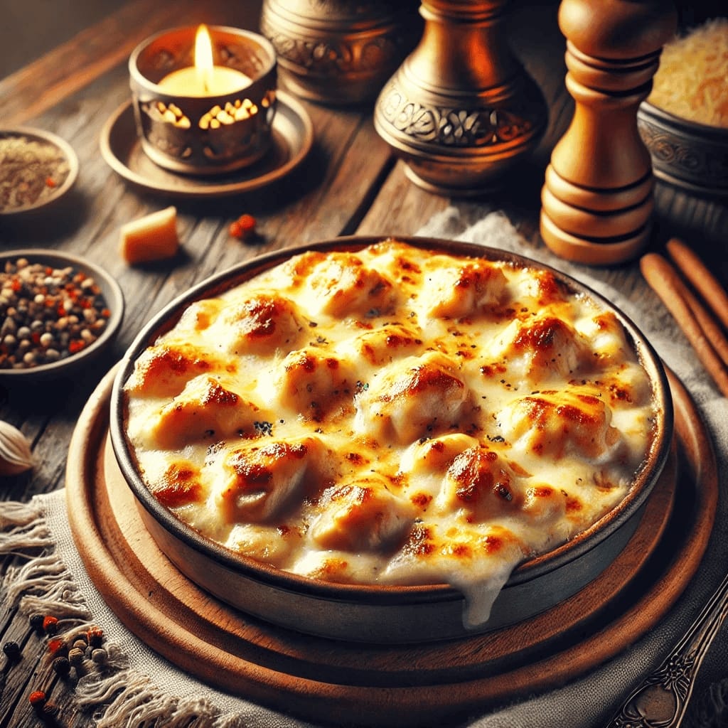 Fırında Beşamel Soslu Tavuk
